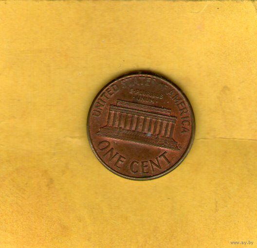 США 1 цент 1989 D