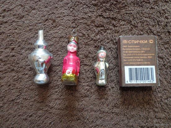 ЕЛОЧНЫЕ ИГРУШКИ "МАЛЮТКИ" 3 шт.