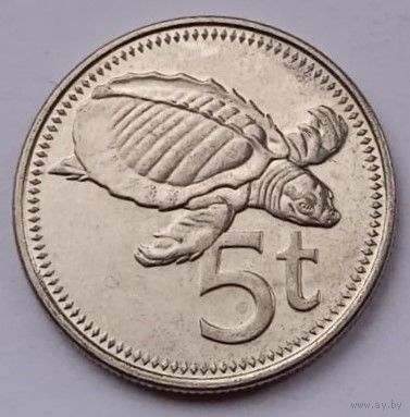 Папуа Новая Гвинея, 5 тойя, 2009 год, XF