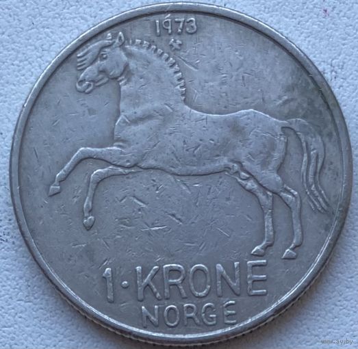 Норвегия 1 крона 1973 г.