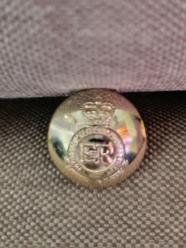 Большая армейская пуговица Великобритания лёгкий металл обмен