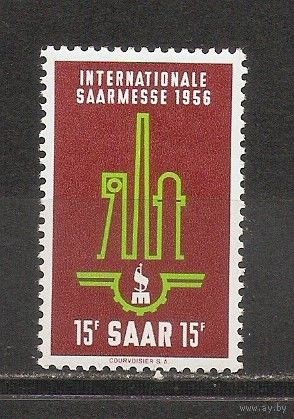 ФФ4 СААР 1956 Саарская ярмарка следы от наклеек