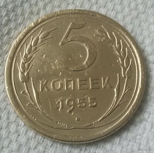 5 копеек 1955 года.
