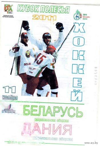 Хоккей. Беларусь - Дания. Кубок Полесья.2011.