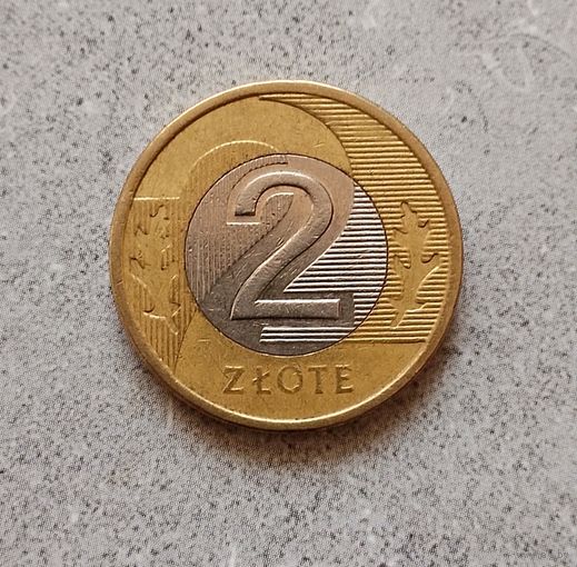 2 злотых 2009 года Польша. Третья Республика. Красивая монета!