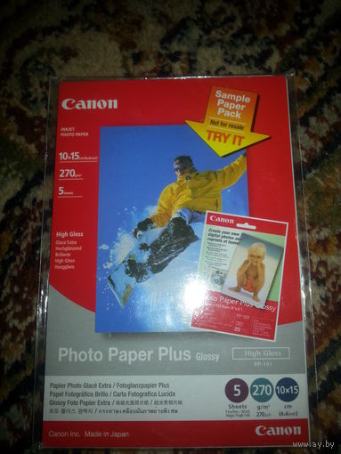 Фотобумага глянцевая Canon A6(10x15) PP-101 Photo Plus Glossy 270 г/м2 5л