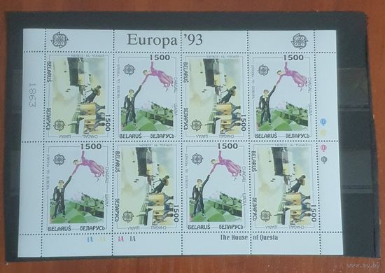 Беларусь. 1993. Европа-СЕПТ. Марк Шагал. Блок и Малый лист.