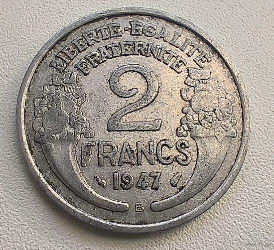 Франция 2 франка 1947 В 3-9-27