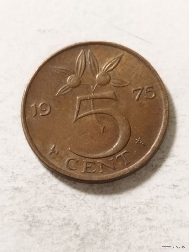 Нидерланды 5 центов 1975