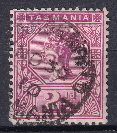 29.Aust. Великобритания. Австралийские штаты. Тасмания. Виктория. Стандарт. 1892/99 г. 2 1/2d. Mi.#52.