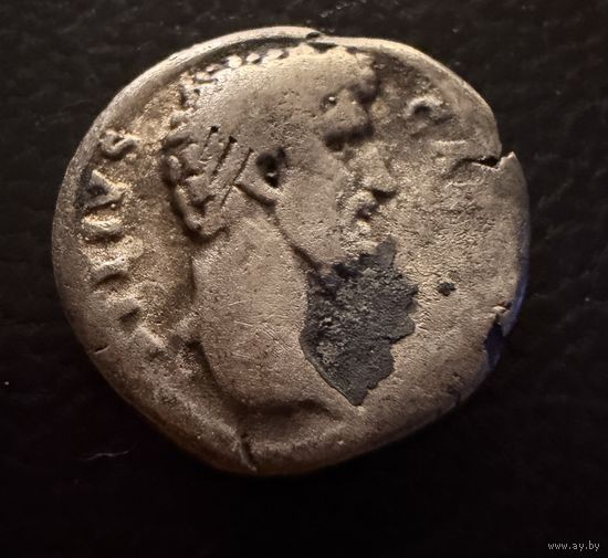 Денарий.  Адриан Конкордия.  Римская Империя. СЕРЕБРО.