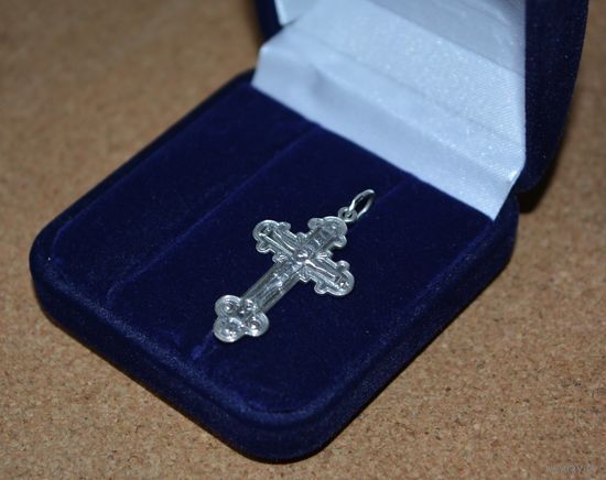 Крестик нательный Ag_925, 33х17мм, 1.5гр.