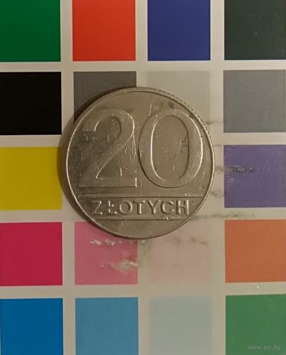 Польша 20 злотых 1990