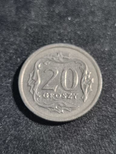 Польша 20 грошей 1992
