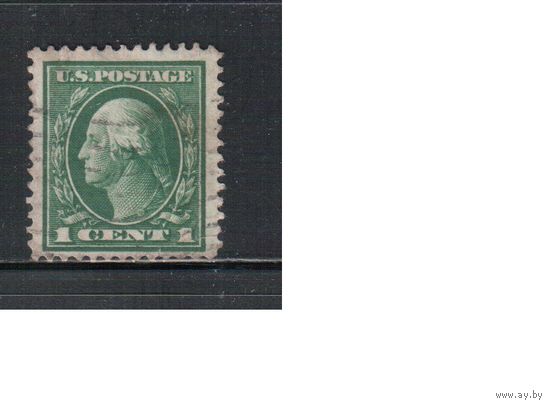 США-1912, (Мих.189), гаш.   , Стандарт, Президенты, Вашингтон(1)