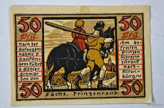 1921 год 50 пфеннигов Германия нотгельд