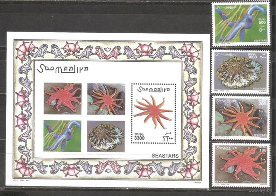 ФФ2 Сомали 2001 Морская Жизнь Фауна Звёзды