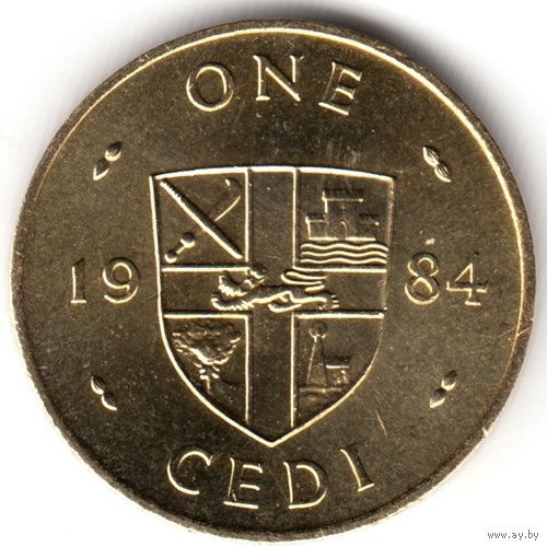Гана 1 седи 1984 UNC