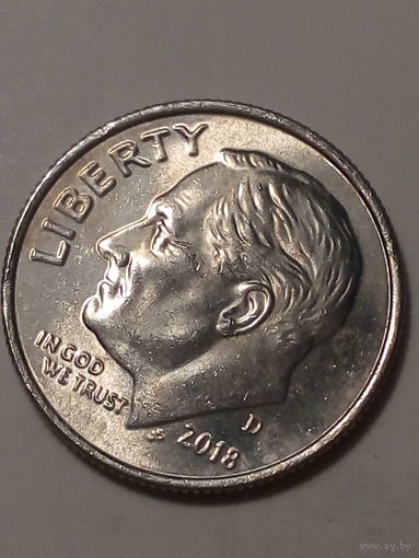 10 центов США 2018 D год