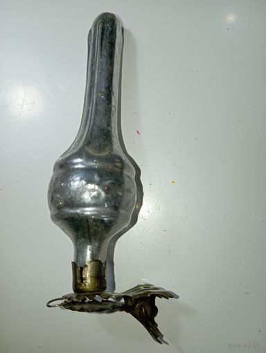 Ёлочная игрушка  - Свеча . СССР .