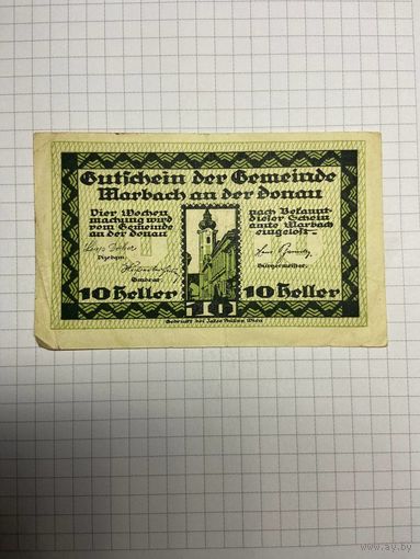 10 геллеров (нотгельды) Австрия.-2512