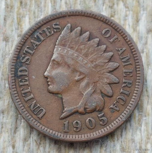 США 1 цент 1905 года. Индеец. Предложи свою цену или обмен!