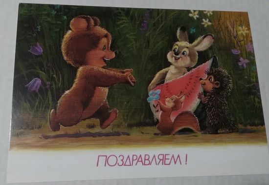 Открытка ,,поздравляю,, чистая