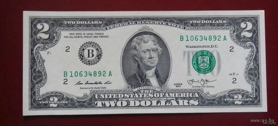 2 доллара США 2013 г., B 10634892 A, AU