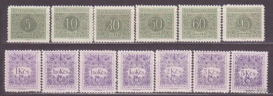 ЧЕХОСЛОВАКИЯ 1954 год **, МАРКИ ДОПЛАТЫ (ИН