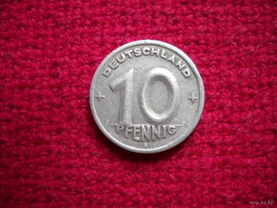 Германия 10 пфеннигов 1948 г. +