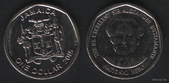Ямайка km189 1 доллар 2015 год (6 ТОРГ ЛЮБОЙ