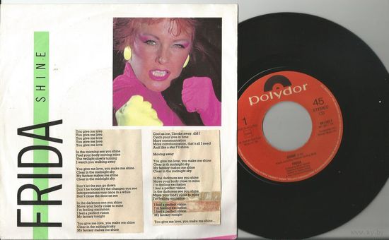 FRIDA (ABBA) Shine/ That's Though (7" винил сингл Голландия 1984)