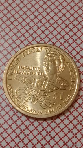 США 1 доллар 2020 Элизабет Ператрович