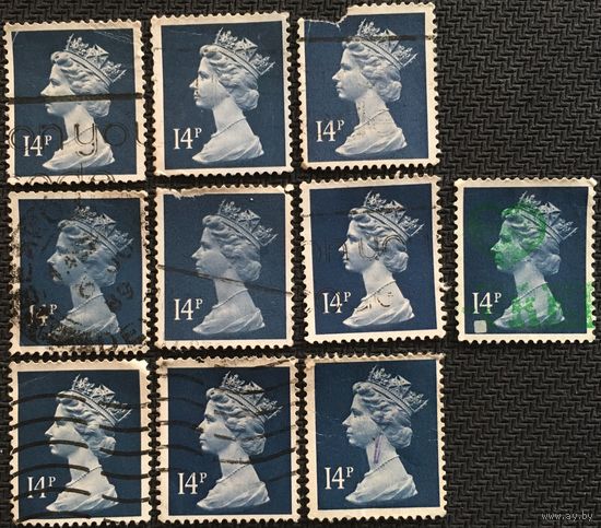 ЦІКАВІЦЬ АБМЕН! 1988, Елізавета ІІ, 14 пенсаў