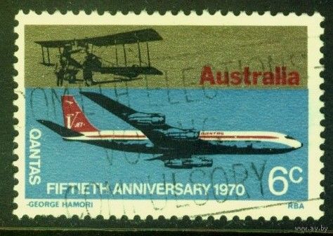 Австралия - 1970 [Mi. 455] Гашеная (AU11)