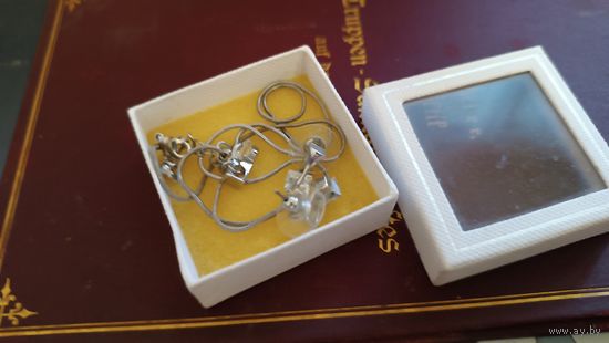 Цепочка с кулоном-Swarovski