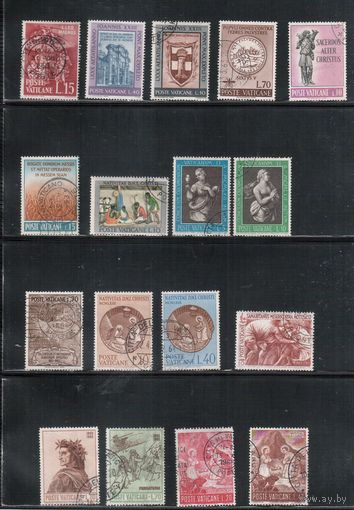 Ватикан-1961-1965,(Мих.)  гаш.  , Религия, Герб, Живопись, 17 марок