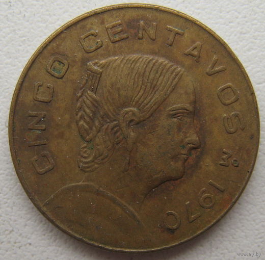 Мексика 5 сентаво 1970 г.