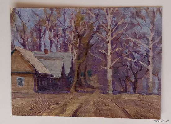 Картон, масло 20Х27