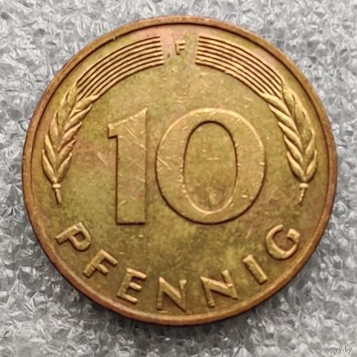 Германия 10 пфеннигов  1984 г.