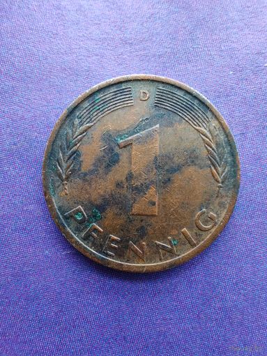 Германия ФРГ 1 пфенниг 1976 D