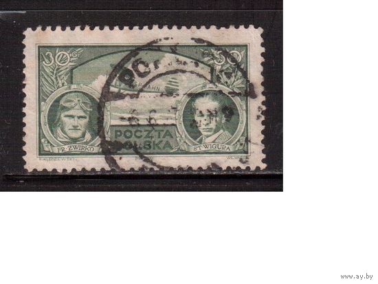 Польша- 1933,(Мих.280) гаш., Авиация, Самолет