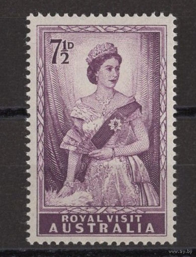 Австралия 1954 **  Королевский визит Елизавета II (Mi 137)