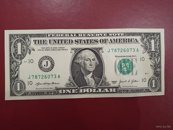 1 доллар США 2021 года, J(KANSAS CITY)