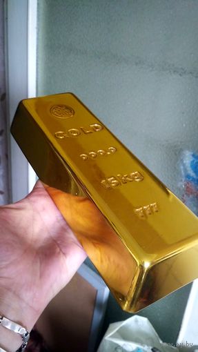 Муляж. "Слиток золота" в натуральную величину.