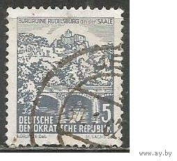 ГДР. Руины замка Рудельсбург. 1961г. Mi#835.