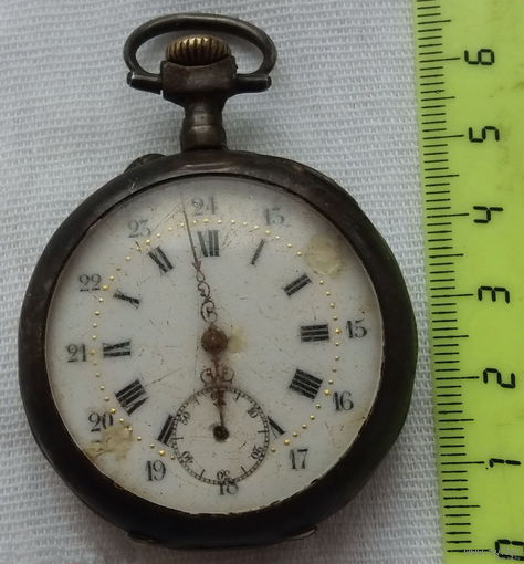 Редкие ЧАСЫ СЕРЕБРО старинные КАРМАННЫЕ царские красивые механизм 1