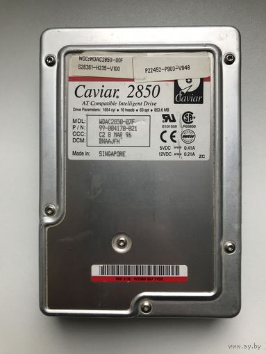 Жесткий диск Western Digital AC2850 853 MB (Caviar 2850) ATA-2 (Fast IDE)