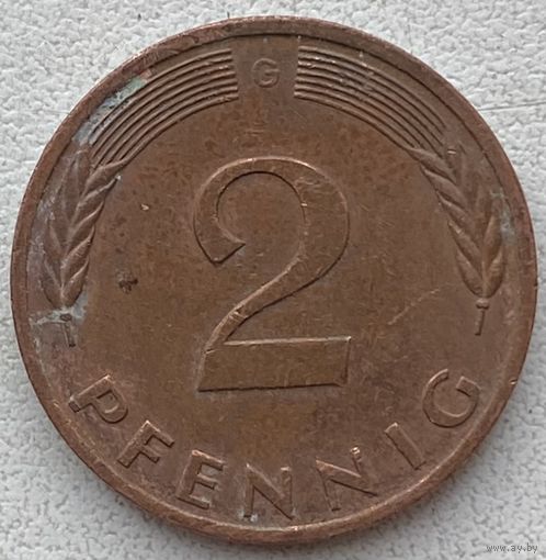 Германия 2 пфеннига 1979 г. G