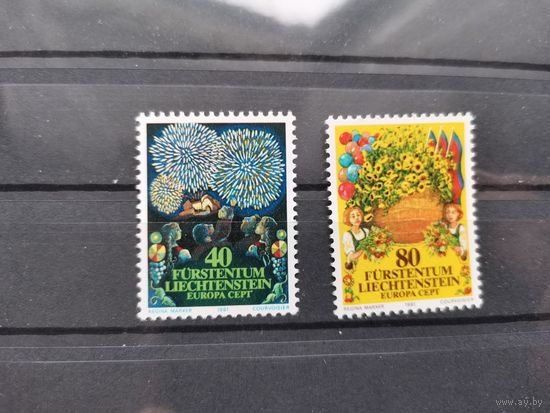 Лихтенштейн 1981г.Марки ЕВРОПА 1981 г.  Фольклор.Полная серия **